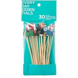 Everyday Essentials Pics à cocktail des Fêtes 30 ea, 0,11 $/1ch