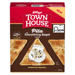 Kelloggs Pita Everything Bagel Flavour 247 g, $2.02/100g