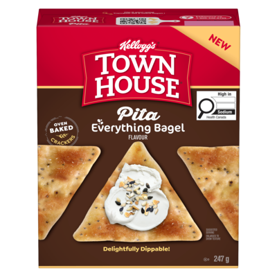 Kelloggs Pita Everything Bagel Flavour 247 g, $2.02/100g