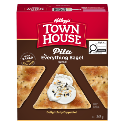 Kelloggs Pita Everything Bagel Flavour 247 g, $2.02/100g