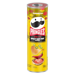 Pringles Potato Chips Spicy Hot Pot Flavour 156 g, $2.24/100g