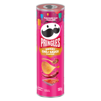 Pringles Potato Chips Sweet Chili Sauce Flavour 156 g, $3.71/100g