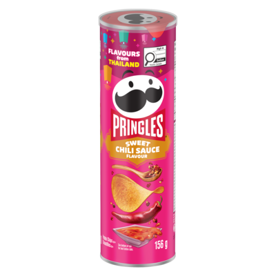 Pringles Potato Chips Sweet Chili Sauce Flavour 156 g, $2.24/100g