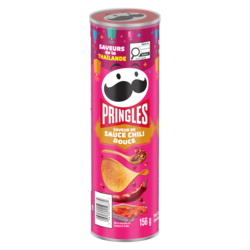 Pringles Croustilles saveur de sauce chili douce 156 g, 1,92 $/100g