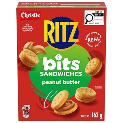 Christie Ritz Bits Sandwich Crackers Peanut Butter 162 g, $3.09/100g