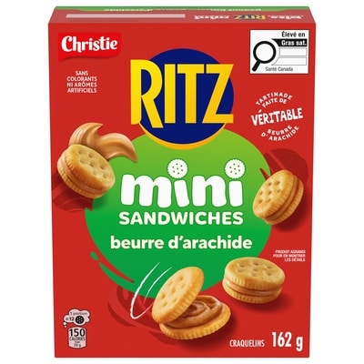 Christie Sandwiches mini RITZ au beurre d’arachide 162 g, 3,09 $/100g
