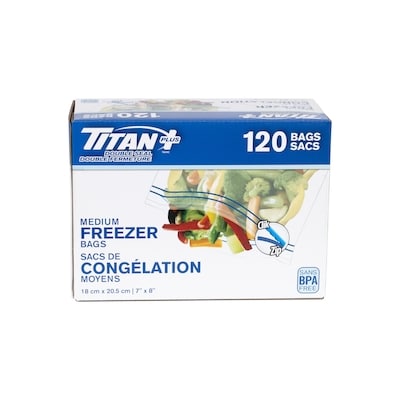 Medium Freezer Bags, 120-Pack