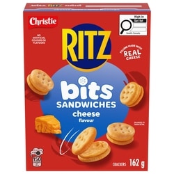 RITZ Bits Sandwiches Cheese Flavoured Snack Crackers