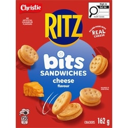 Christie RITZ Bits Sandwiches Cheese Flavoured Snack Crackers