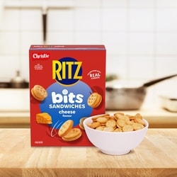 Christie RITZ Bits Sandwiches Cheese Flavoured Snack Crackers