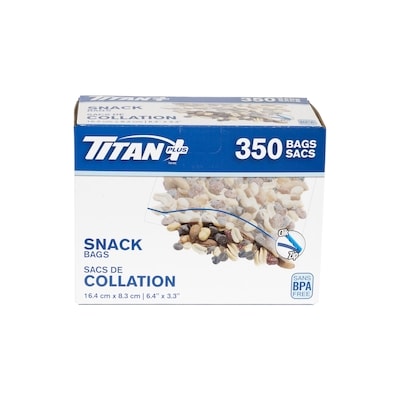 Titan Snack Bags, 350-Pack 350 ea, $0.02/1ea