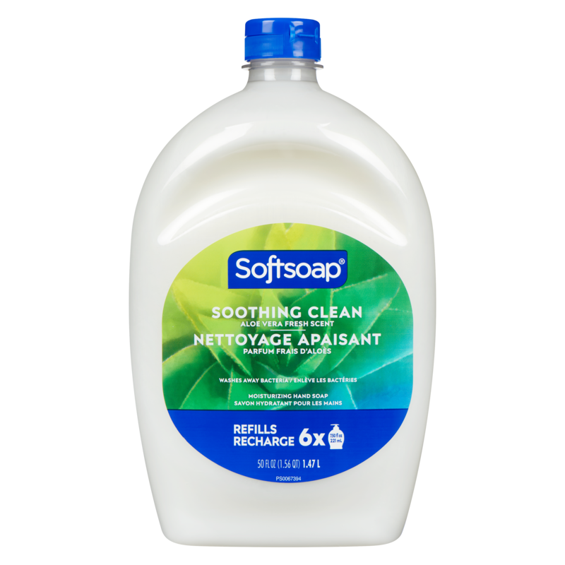 Moisturizing Hand Soap Soothing Clean Aloe Vera Fresh Scent Refills