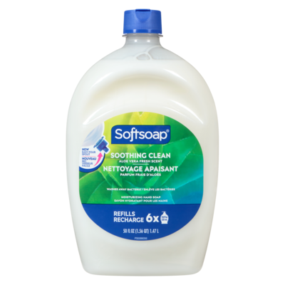Softsoap Moisturizing Hand Soap Soothing Clean Aloe Vera Fresh Scent Refills 1.47 l, $0.48/100ml
