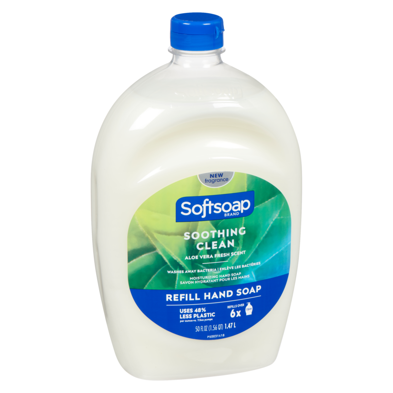 Moisturizing Hand Soap Soothing Clean Aloe Vera Fresh Scent Refills