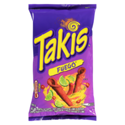 Takis Fuego chips tortilla roulées piment rouge et lime extrême 260 g, 2,11 $/100g