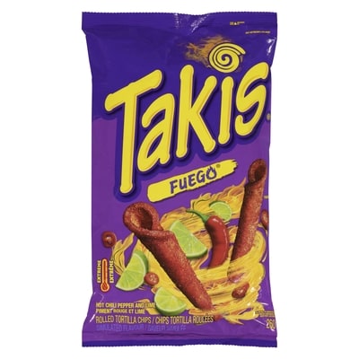 Takis Chips tortilla roulées piment rouge et lime extrême 260 g, 1,73 $/100g