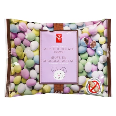 le Choix du Président Œufs en chocolat au lait enrobés de sucre 200 g, 2,75 $/100g