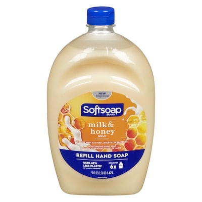 Softsoap Moisturizing Hand Soap Milk & Honey Scent Refill Hand Soap 1.47 l, $1.02/100ml