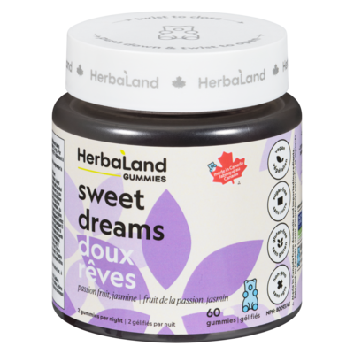 Herbaland Naturals Inc. Gummies Sweet Dreams Passion Fruit, Jasmine 60 ea, $0.33/1ea