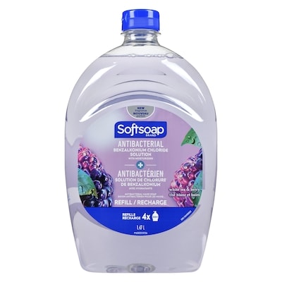 Softsoap Antibacterial Hand Soap White Tea & Berry Refill 1.47 l, $0.88/100ml