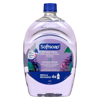 Softsoap Antibacterial Hand Soap White Tea & Berry Refill 1.47 l, $0.51/100ml
