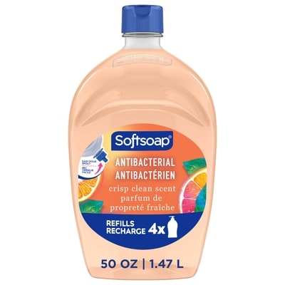 Softsoap Crisp Clean Antibacterial Liquid Hand Soap, Refill 1.47 l, $0.41/100ml