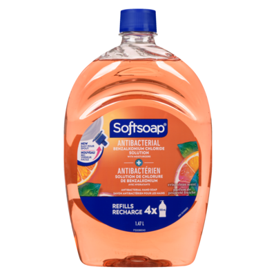 Softsoap Savon antibactérien pour les mains recharge 1.47 l, 0,58 $/100ml