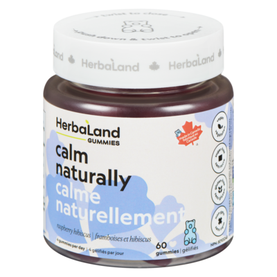 Herbaland Naturals Inc. Gummies Calm Naturally Raspberry Hibiscus 60 ea, $0.33/1ea