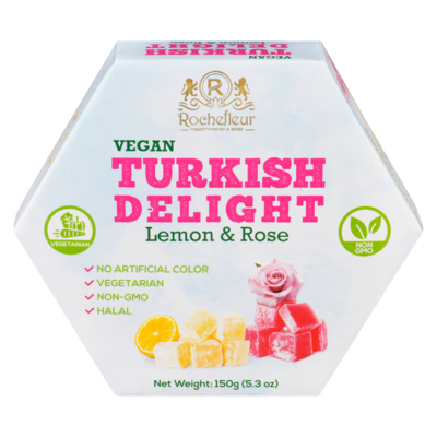 Rochefleur Turkish Delight Lemon & Rose 150 g, $2.66/100g