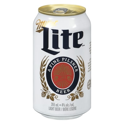 Miller Light Beer (ID required at pick-up) 48x355.0 ml, $0.41/100ml