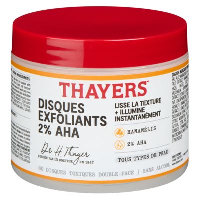 Thayers Disques toniques double-face disques exfoliants 2% aha 1 ea, 14,99 $/1ch