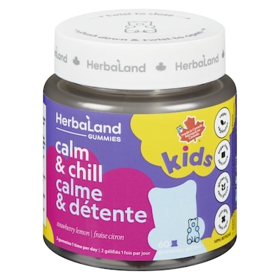 Herbaland Naturals Inc. Gummies Calm & Chill Strawberry Lemon 60 ea, $0.33/1ea
