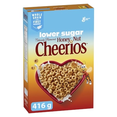 General Mills Cheerios Cereal Honey Nut Lower Sugar 416.7 g, $1.39/100g