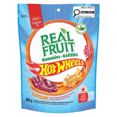 Dare REALFRUIT Hot Wheels Gummies, Assorted Fruit Flavours 300 g, $1.00/100g