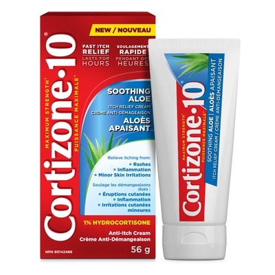 Cortizone-10 Soothing Aloe Itch Relief Cream, 1% Hydrocortisone 56 g, $41.05/100g