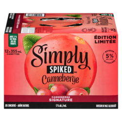 Simply Boisson de malt alcoolisée canneberge signature (Pièce d’identité requise au moment du ramassage) 12x355.0 ml, 0,54 $/100ml