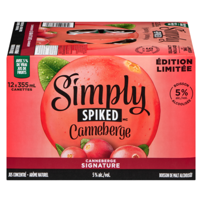 Simply Boisson de malt alcoolisée canneberge signature (Pièce d’identité requise au moment du ramassage) 12x355.0 ml, 0,54 $/100ml