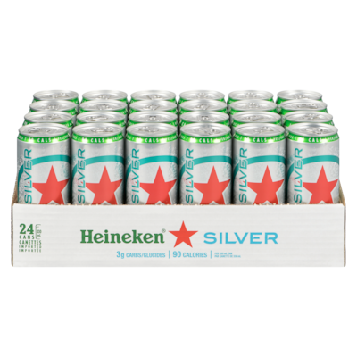 Heineken Bière légère (Pièce d’identité requise au moment du ramassage) 24x330.0 ml, 0,81 $/100ml