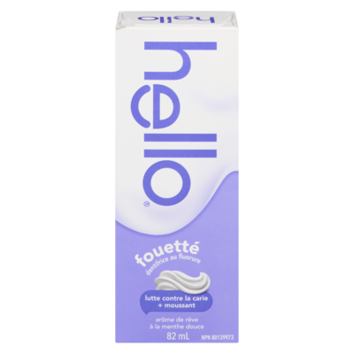 Hello Fouetté dentifrice au fluorure arôme de rêve à la menthe douce 82 ml, 10,98 $/100ml