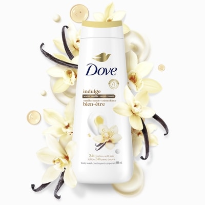 Dove Nettoyant corporel vanille chaude + crème douce bien-être 591 ml, 1,69 $/100ml