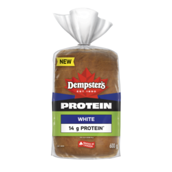 Dempster Protein White Loaf 600 g, $0.83/100g
