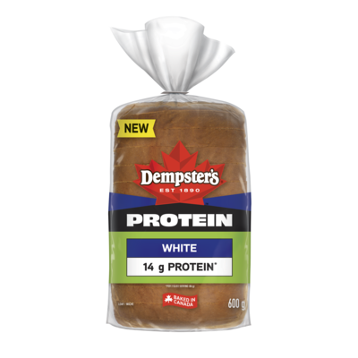 Dempster Protein White Loaf 600 g, $0.83/100g