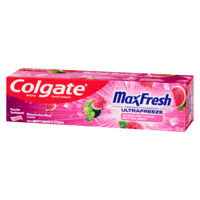 Anticavity Fluoride Toothpaste Watermelon Blast Flavour With Minty Breath Strips