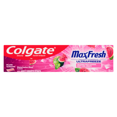 Anticavity Fluoride Toothpaste Watermelon Blast Flavour With Minty Breath Strips