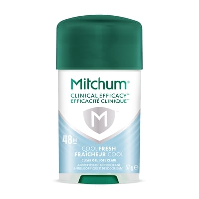 Mitchum Antiperspirant & Deodorant Clear Gel Cool Fresh 52.89 g, $22.67/100g
