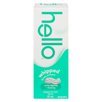 Hello Whipped Fluoride Toothpaste Peppermint Stick Flavour 82 ml, $14.62/100ml
