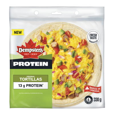Dempster’s Tortilla protéinée originale 330 g, 2,57 $/100g