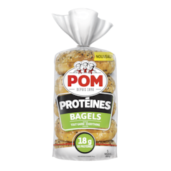 POM Bagel protéiné Tout garni 450 g, 1,51 $/100g