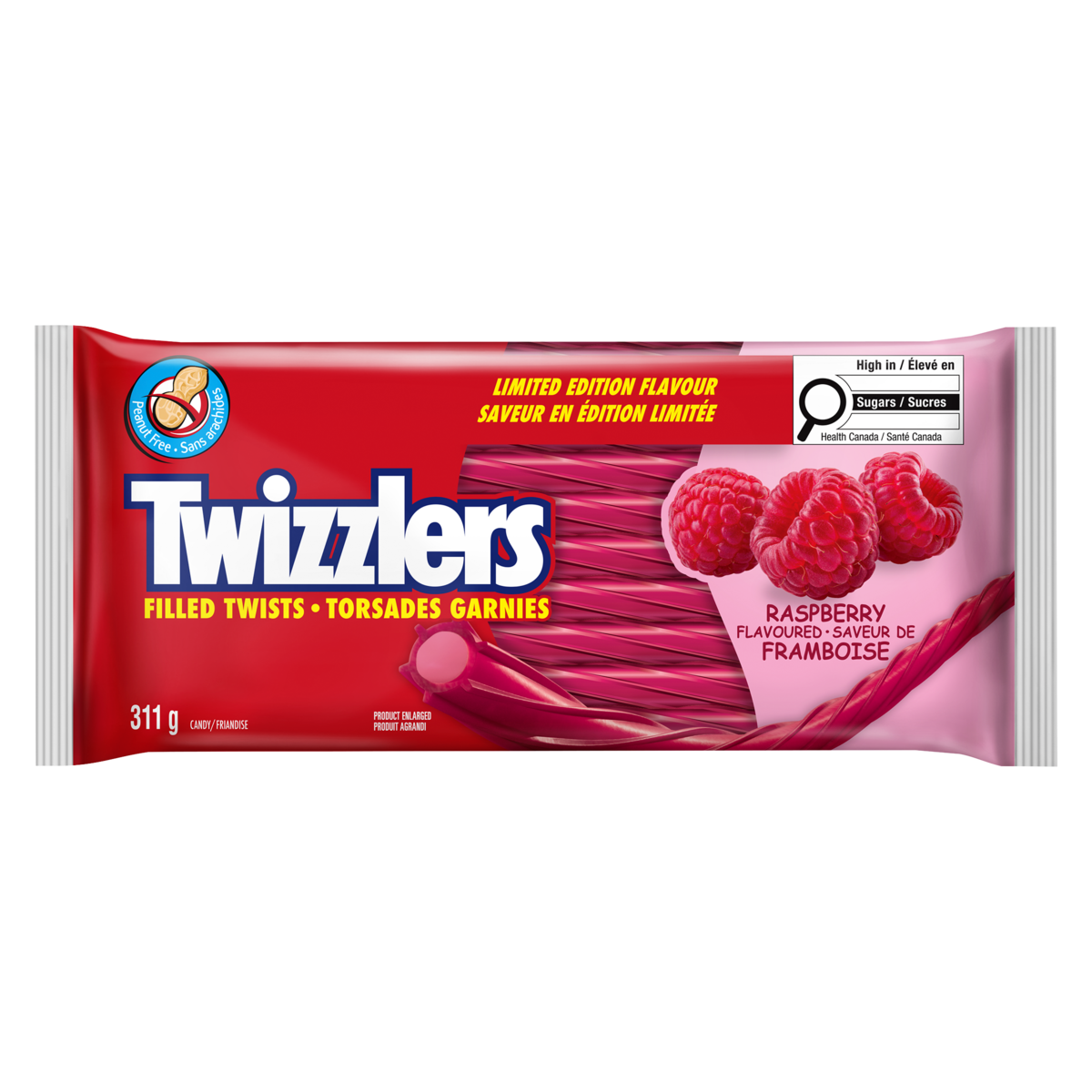 Twizzlers Candy Filled Twist Raspberry