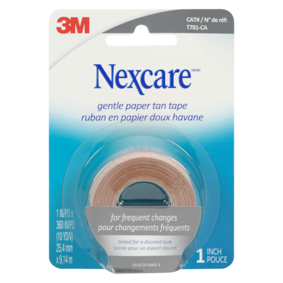 Nexcare Gentle Paper Tan Tape 25,4 Mm X 9,14 M 1 ea, $4.99/1ea